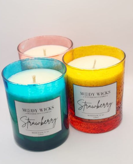 Strawberry Colour Candle