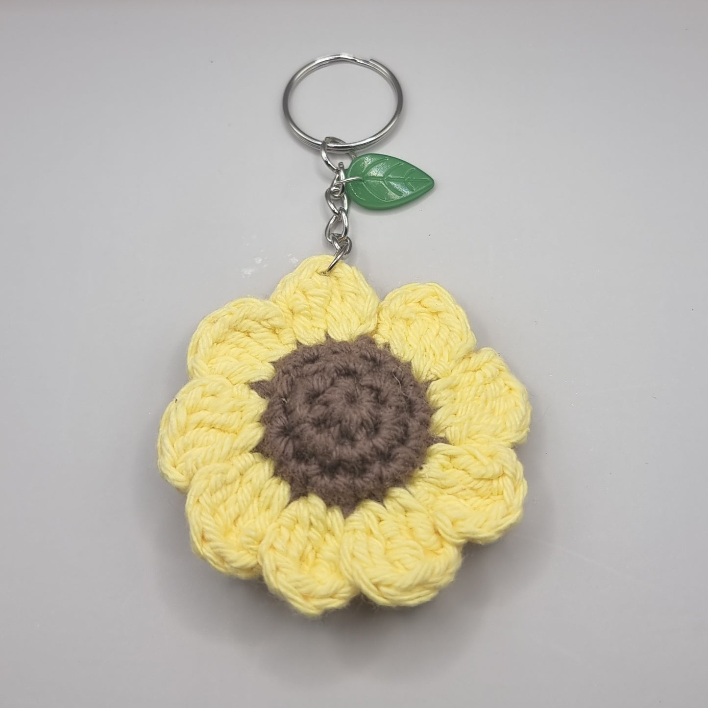 Crochet Sunflower Keychain
