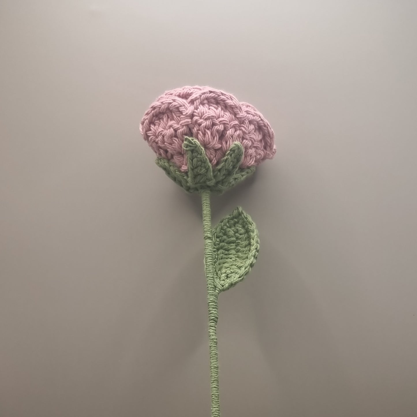 Crochet Pink Rose