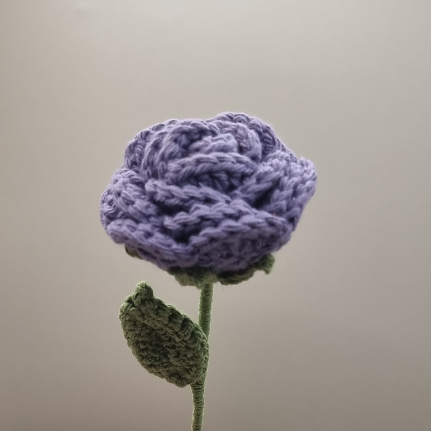 Crochet Purple Rose