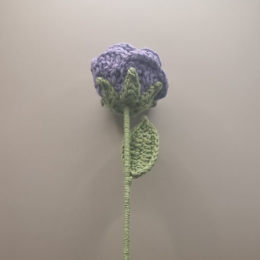 Crochet Purple Rose