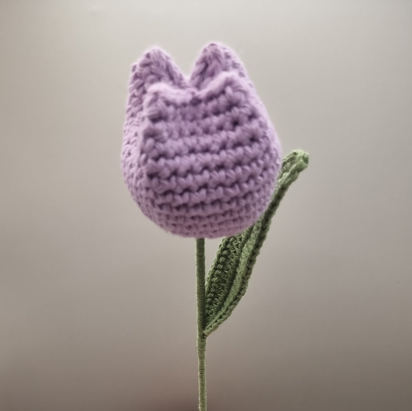 Crochet Soft Violet Tulip