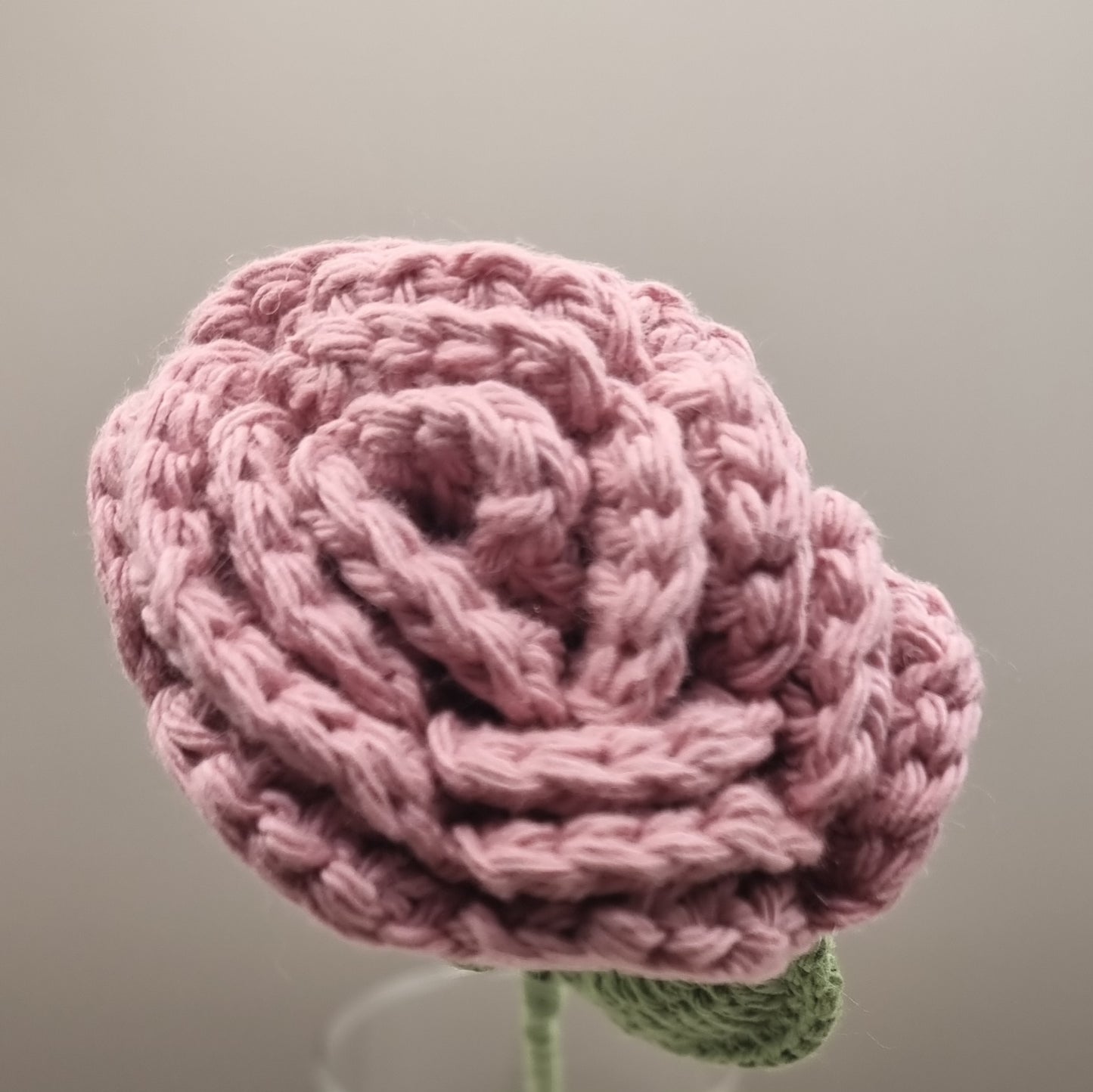 Crochet Pink Rose