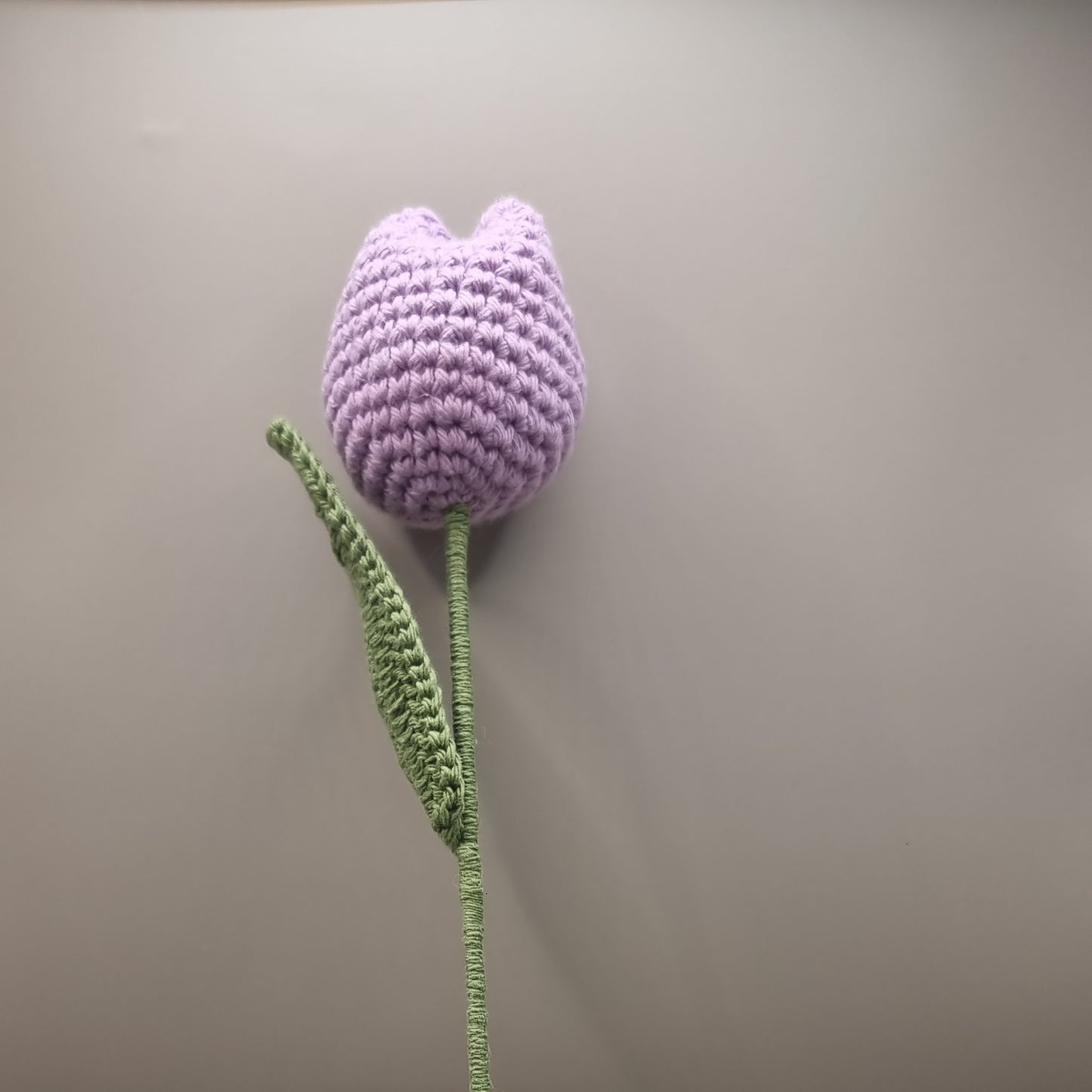 Crochet Soft Violet Tulip