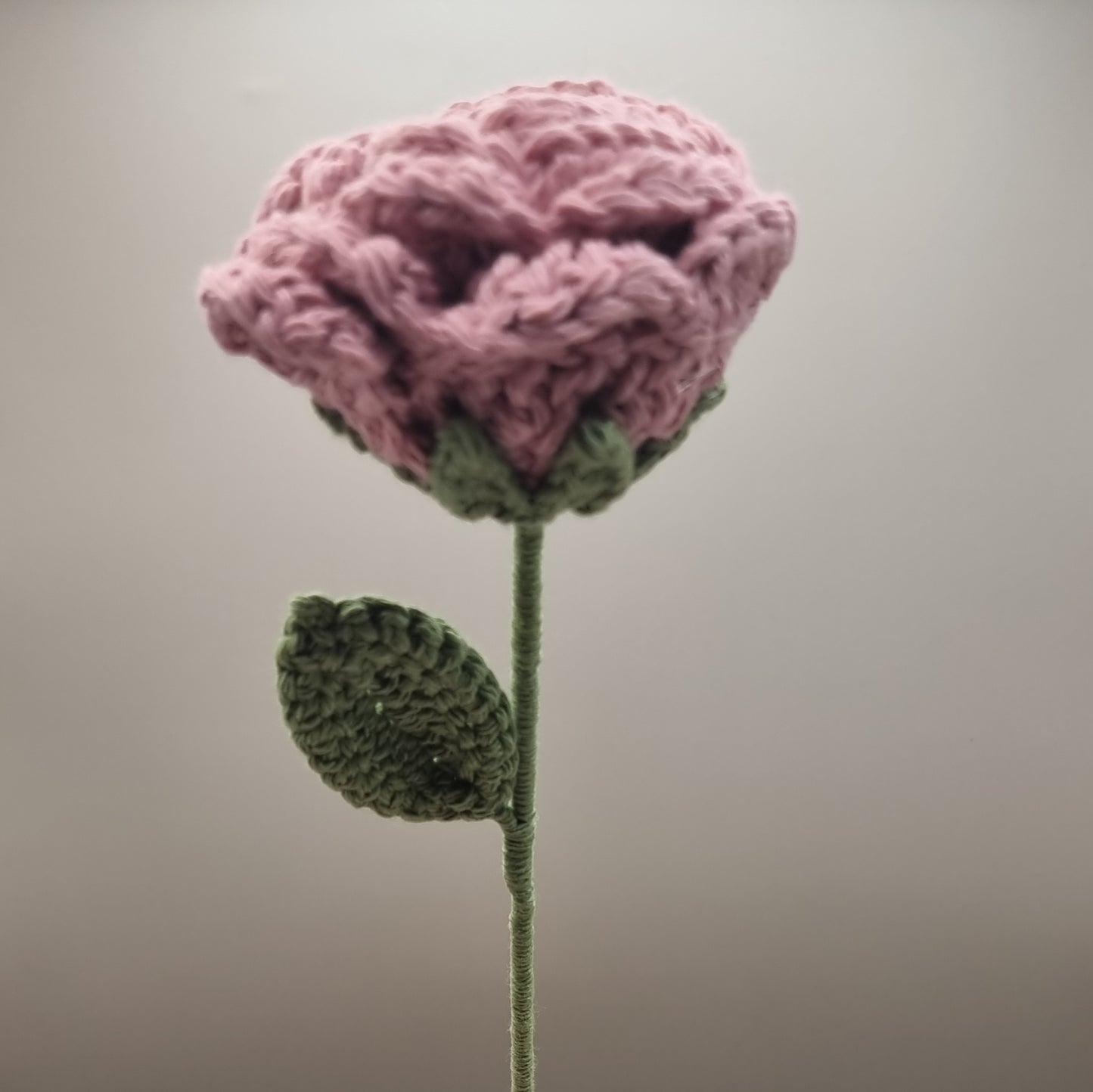 Crochet Pink Rose