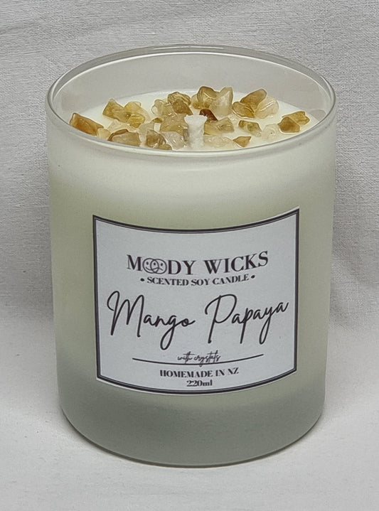 Mango Papaya Crystal Candle